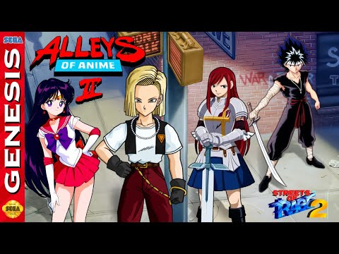 Alleys of Anime 2 - Streets of Rage 2 Romhack [Sega Genesis]