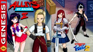 Alleys of Anime 2 - Streets of Rage 2 Romhack [Sega Genesis]