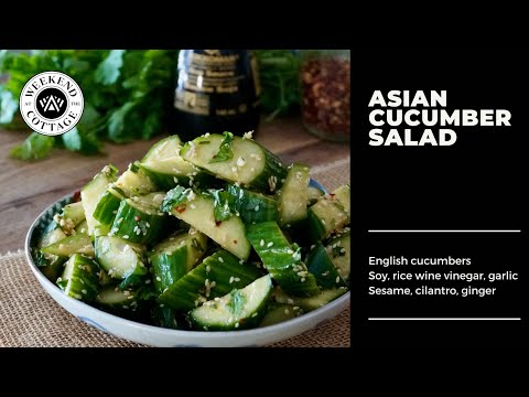 Everyone loves this crunchy ASIAN CUCUMBER SALAD