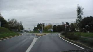 preview picture of video 'Driving On The N164 Between Châteaulin & Pleyben, Finistère, Brittany 29th October 2010'
