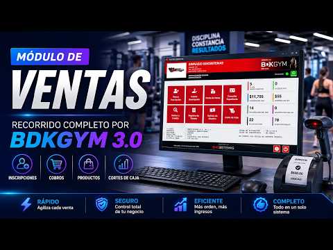 Miniatura del video Módulo de Ventas de BDKGYM 3.0