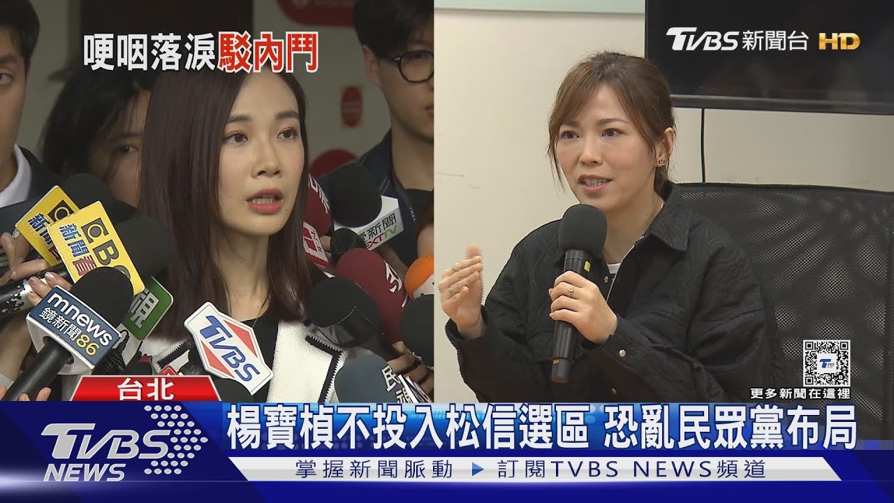 辭民眾黨2職位　楊寶楨淚崩、駁內鬥陳智菡