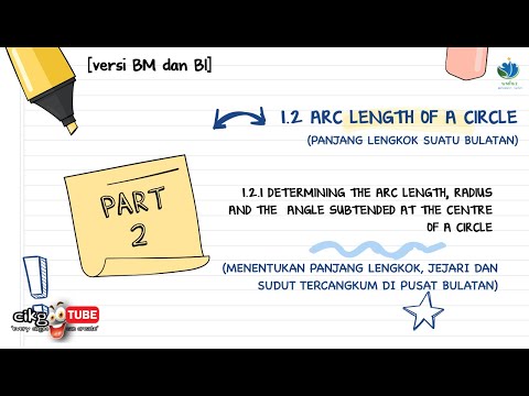 [Part 2] KSSM AddMath Form 5 | Bab 1 Sukatan Membulat | Panjang lengkok,jejari dan sudut tercangkum