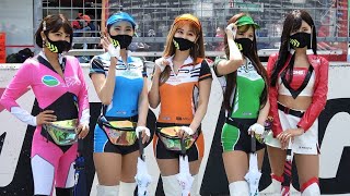 スーパーGT2021 第2戦 富士㉗ 今村知可さん 谷美奈さん 清水になさん 広瀬晏夕さん 深水あきらさん Audi Team Hitotsuyama/Toner/TONE 美人レースクイーン