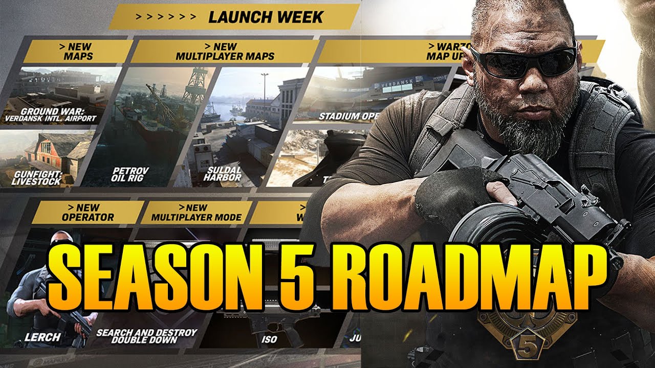 Modern Warfare Warzone Season 5 Roadmap | XLunarGaming