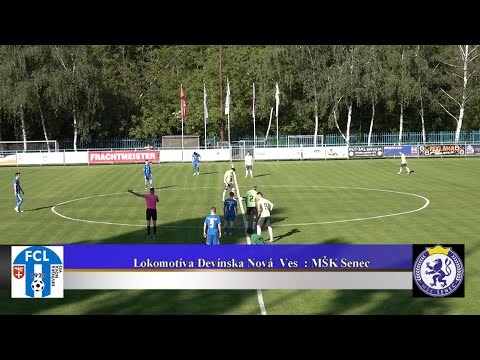 Lokomotíva Devínska Nová Ves : MŠK Senec 1 : 3 zostrih + rozhovor  2223 HD