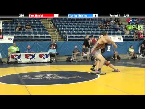 Junior 220 - Cory Daniel (Maryland) vs. Charles Neisius (Indiana)