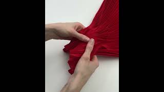 91011 Плиссе цвет Красный 100 см (1 деталь) на YouTube