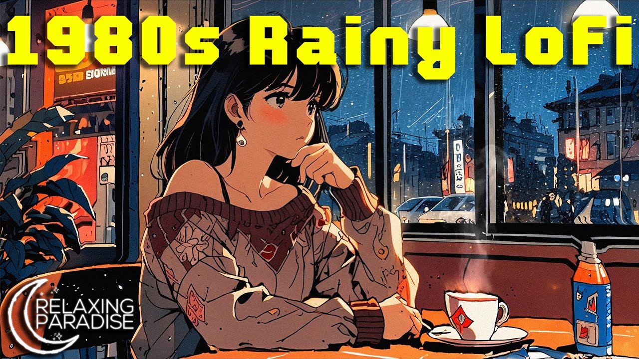 🌧️ Rainy LoFi Café ☕ | 80s Jazzy & City Pop LoFi Beats for Study, Focus & Relax - LoFi Playlist