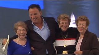 Bruce Springsteen accepts Ellis Island award with his mother &amp; aunts
