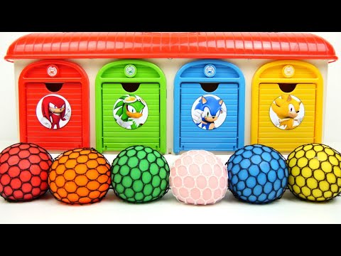 Satisfying Garage ASMR | Making 6 Magic Stress Net Balls IN 4 Funy Sonick Doors Mixing MakeUp ASMR
