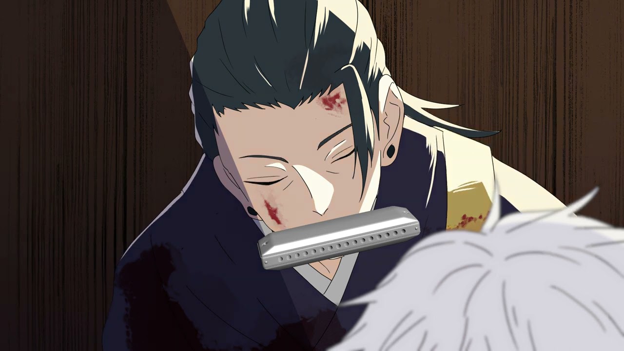 【手描き呪術廻戦】しにかけの夏油にハーモニカを吹かせる【ヨネダ2000】