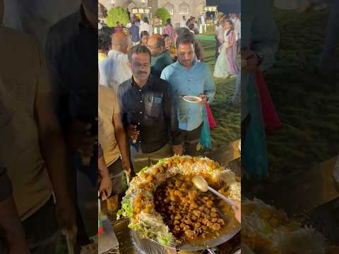 Hyderabads richest wedding with 100+ items in Veg & Non-veg | Street Food Hyderabad #food #foodie