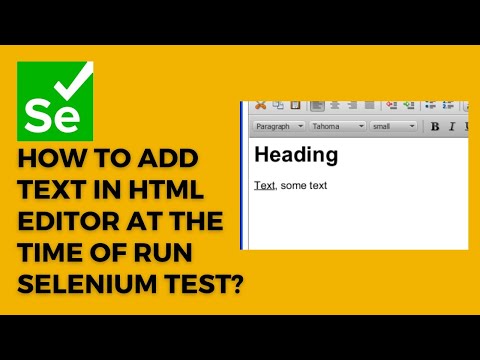 Enter Text Into A Html Text Editor Using Javascriptexecutor In Selenium Webdriver