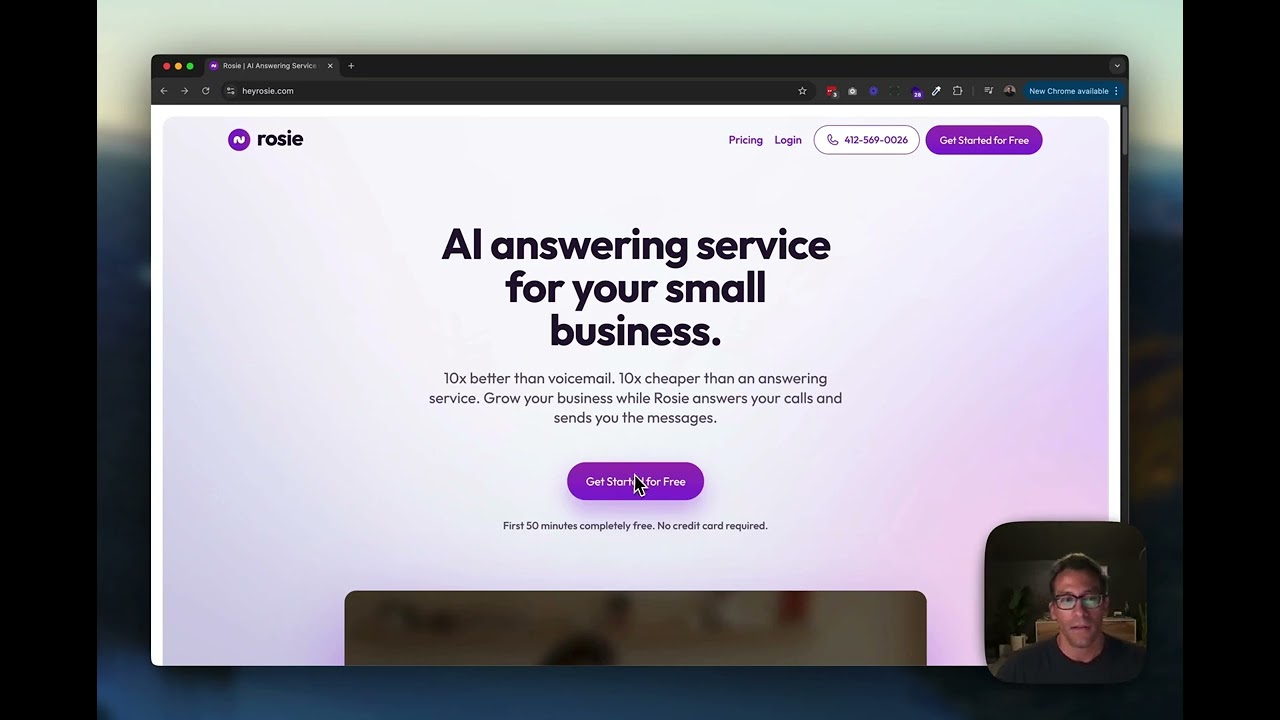 Rosie AI Answering Service Demo
