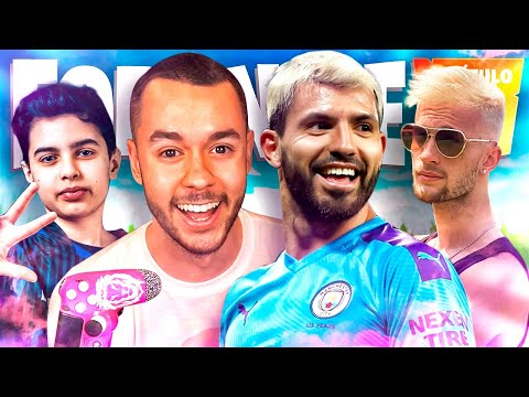 JUGANDO CON EL KUN AGÜERO, KING Y ZEKO A FORTNITE - TheGrefg
