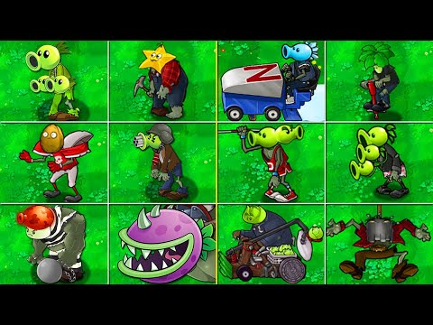 All ZOMBOTANY 2 vs ALL PEA in Plants vs Zombies Mod (PVZ)
