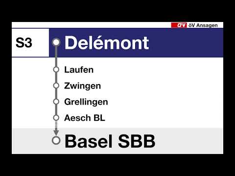 annonce CFF • S3 • Bienvenue Delémont – Basel SBB