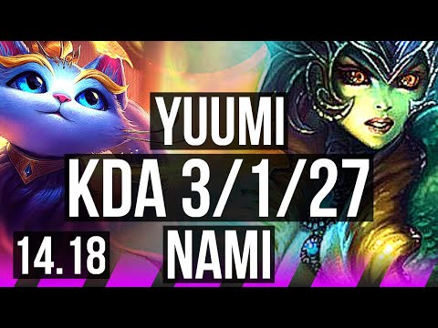 YUUMI & Lucian vs NAMI & Draven (SUP) | 3/1/27, 15k DMG, 800+ games | EUW Master | 14.18
