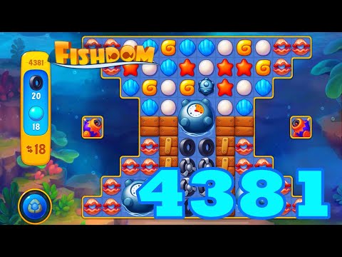 Fishdom Level 4381 HD Walkthrough | 3 - match puzzle | gameplay | android | GameGo Game | IOS