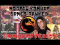 MORTAL KOMBAT GAMES RANKED WORST TO BEST JUST YELIZ