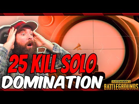 Xbox Pubg: Insane 25 Kill Solo Game With Mg3!