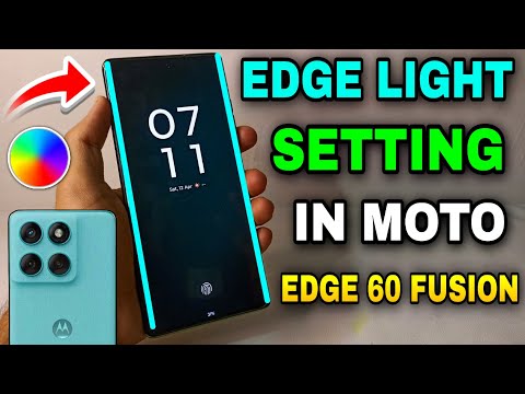 Motorola Edge 60 Fusion Edge Lighting Settings | Moto Edge 60 Fusion Edge Lighting