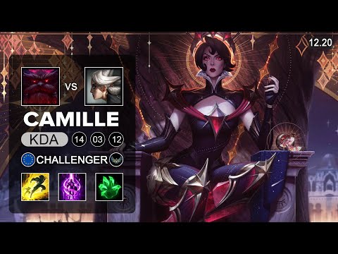 Camille vs Ornn Top - EUW Challenger - Patch 12.20 Season 12