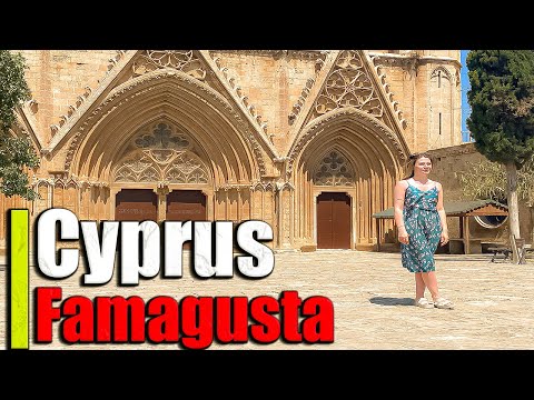 Amazing walking tour 4k in 17 jun 2022 around Cyprus and walk in famagusta city
