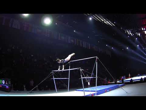 Vladislava Urazova RUS Bars 2021 European Championships Quals 14.500