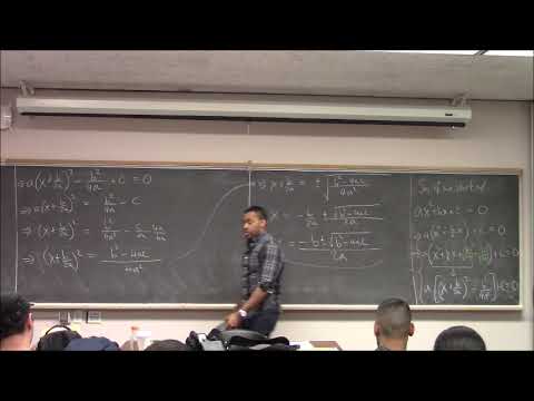 Math 195 Lecture 7 - Equations - Quadratics and Radicals