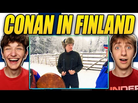 Americans React to Conan Visits Finland’s Northernmost Region | Late Night with Conan O’Brien