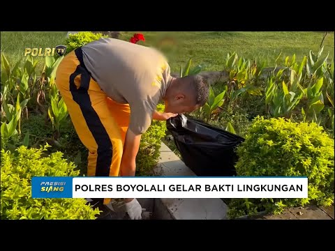 POLRES BOYOLALI GELAR BAKTI LINGKUNGAN JAGA KEBERSIHAN KOTA
