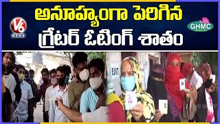 అనూహ్యంగా పెరిగిన ఓటింగ్ శాతం : Polling Percentage Hike In GHMC Elections 2020