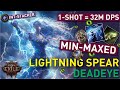 Literally 1 SHOT 32M DPS The Vision Build Min Maxed INT Stacker LS Serpent S Fury Deadeye PoE 2