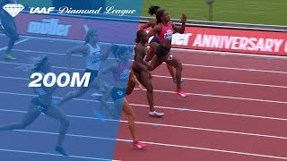 Jenna Prandini 22.16 Wins Women's 200m - IAAF Diamond League London 2018