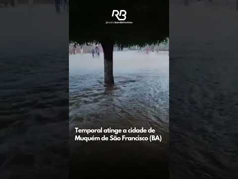Forte #chuva causa trágica situação de Muquém de São Francisco a 700 Km de Salvador - BA. Triste!