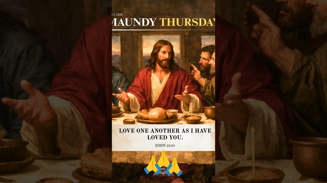 JOHN 13:34 LOVE ONE ANOTHER AS I HAVE LOVED YOU",MAUNDY  THURSDAY,