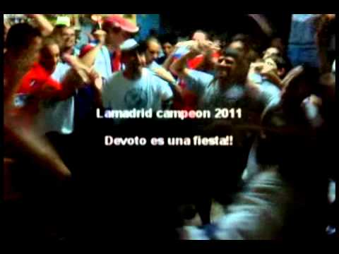 lamadrid  campeon  festejos  jugadores y  hinchada