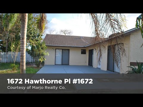 1672 Hawthorne Pl #1672 WELLINGTON, FL 33414 | Rony Grobman | Homes for Sale