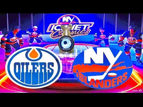 Game 1 1981 Stanley Cup Quarterfinal Oilers at Islanders CBC Hockey Night in Canada