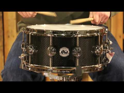 DW Collector's Snare Drum - Carbon Fiber 6.5x14 (video demo)