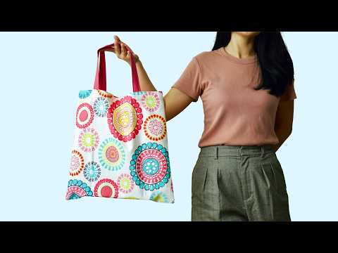 NO LINING Needed! EASIEST Tote Bag You’ll Ever Sew ✨
