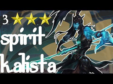 INSANE 3 ⭐⭐⭐ *SPIRIT* KALISTA| TFT SET 4.5 Teamfight Tactics FATES | Ranked Gameplay and Guide