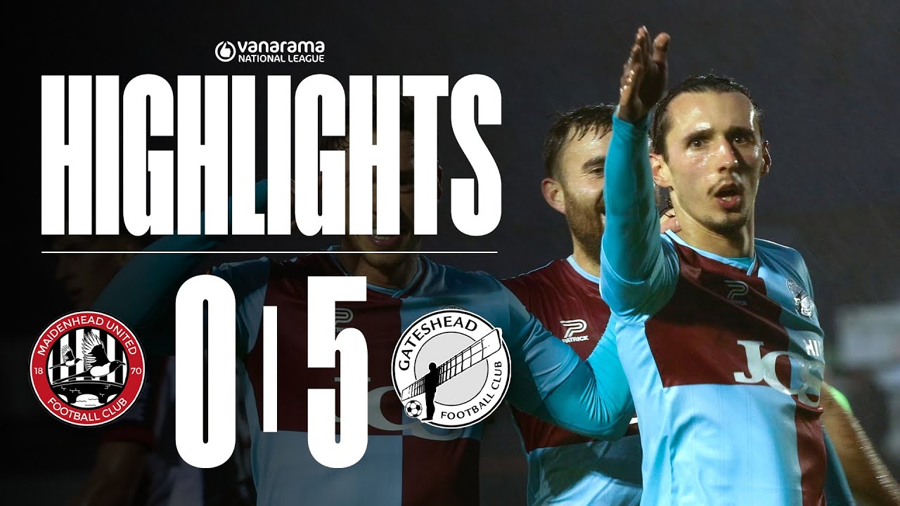 Gateshead score FIVE in huge win! 🫡 | Maidenhead United 0-5 Gateshead | HIGHLIGHTS