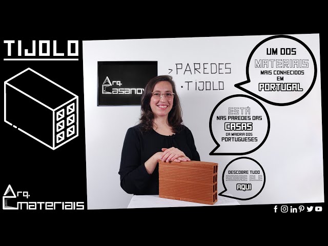 TIJOLO TRADICIONAL: o material mais conhecido em Portugal