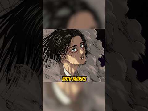 Why didn't eren get eye marks the first time he transformed?