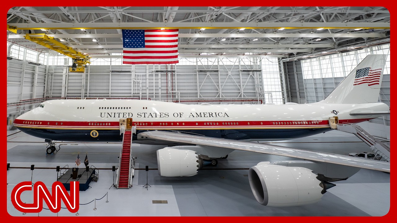 Live: Trump unveils new Air Force One