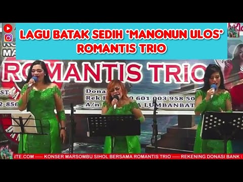 Manonun Ulos Romantis Trio || Lagu batak Sedih buat Anak Tunggal