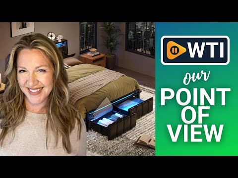 Bestier Queen Bed Frame with Hidden Storage Headboard - WTI product video review